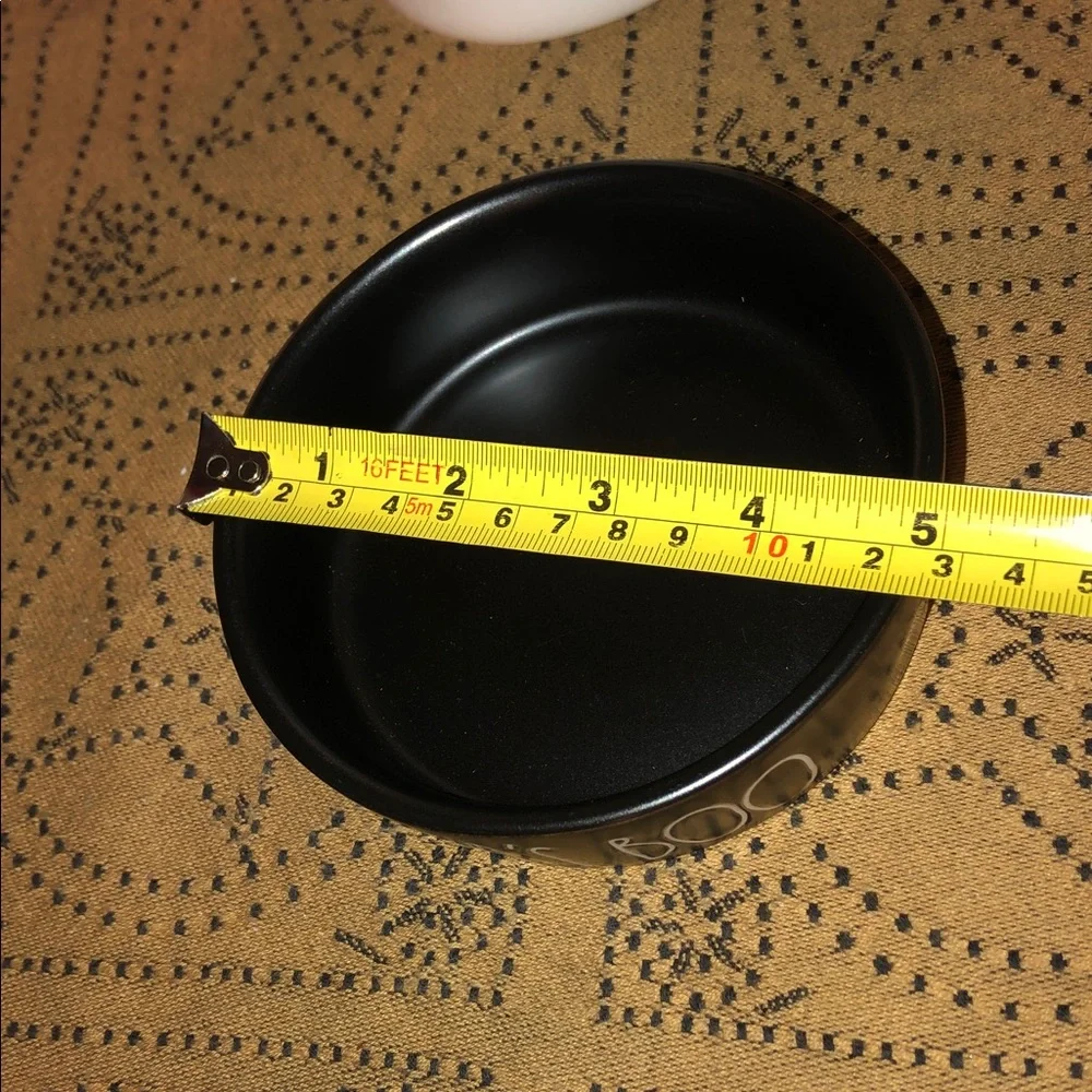 Rae Dunn MAMA’S BOO Cat Dish Black